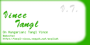 vince tangl business card